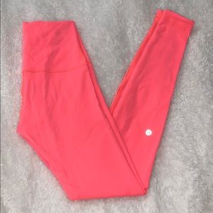 Coral/Pink Lululemon Leggings